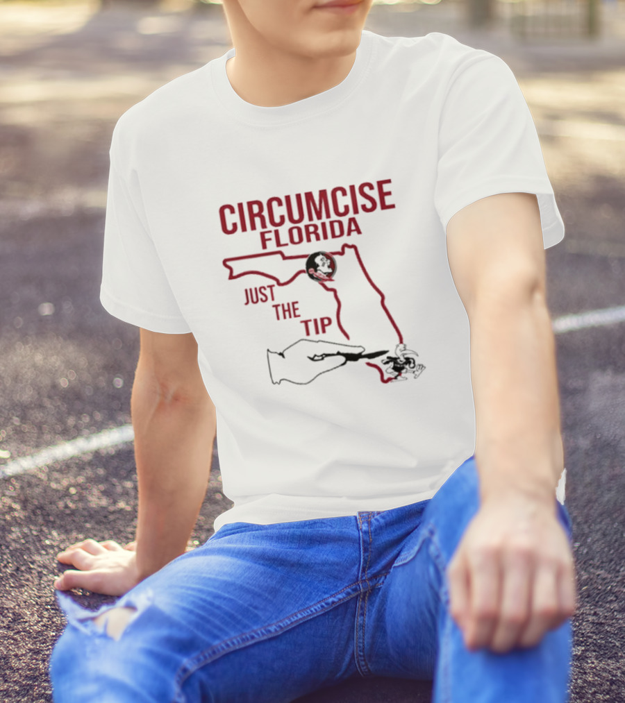 Circumcise Florida Just The Tip Map T-Shirt