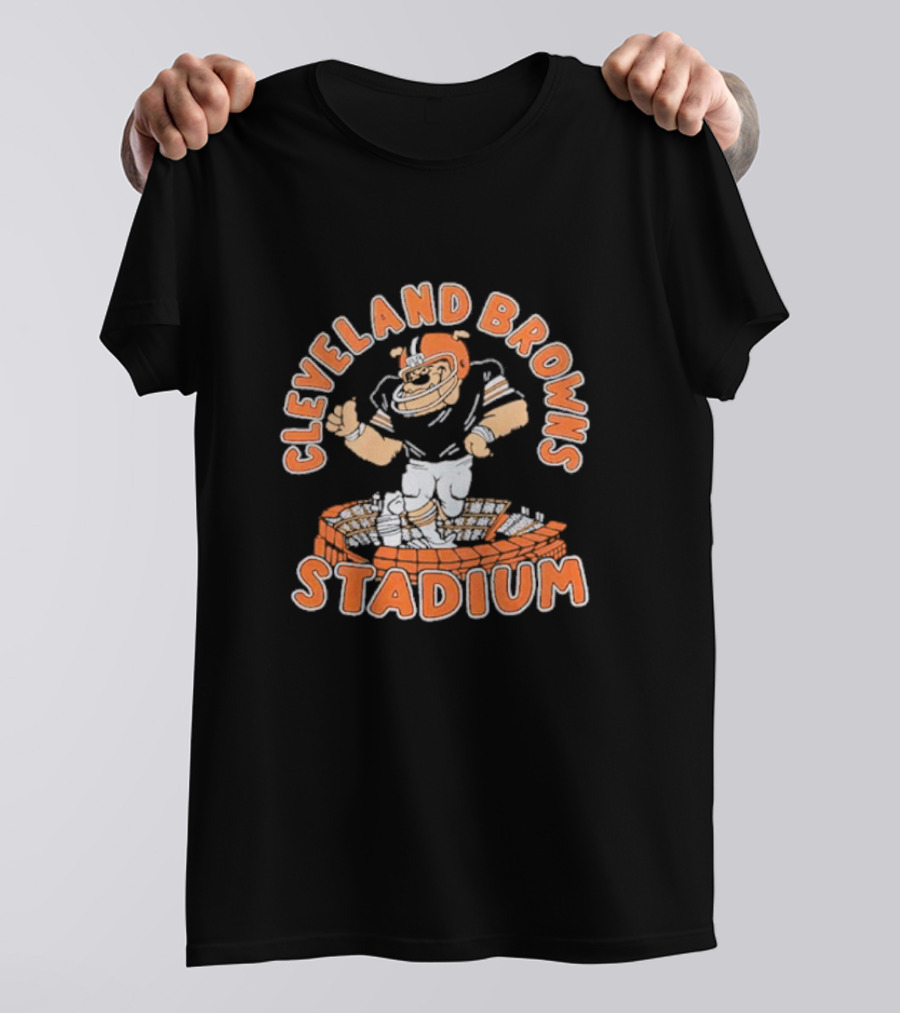Cleveland Browns Stadium NFL Football Mascot T-Shirt