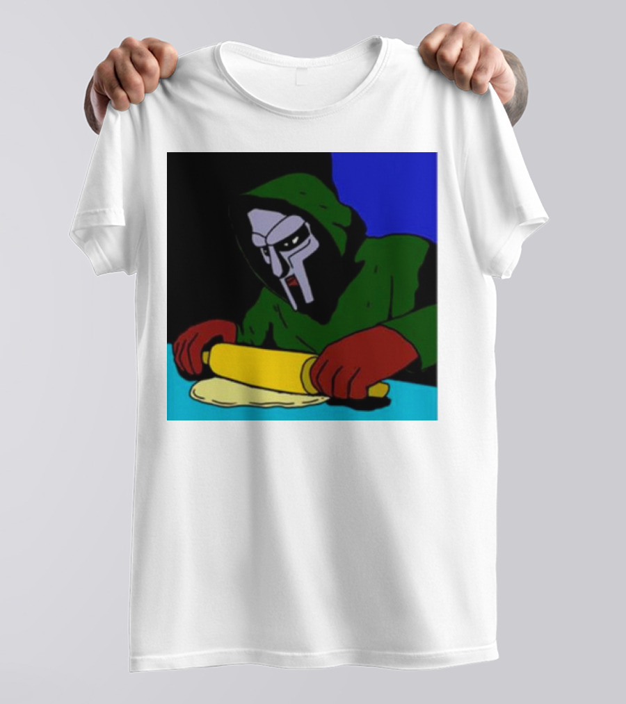 Mf Doom Bistro Rolling Dough Masked Chef Scene T-Shirt