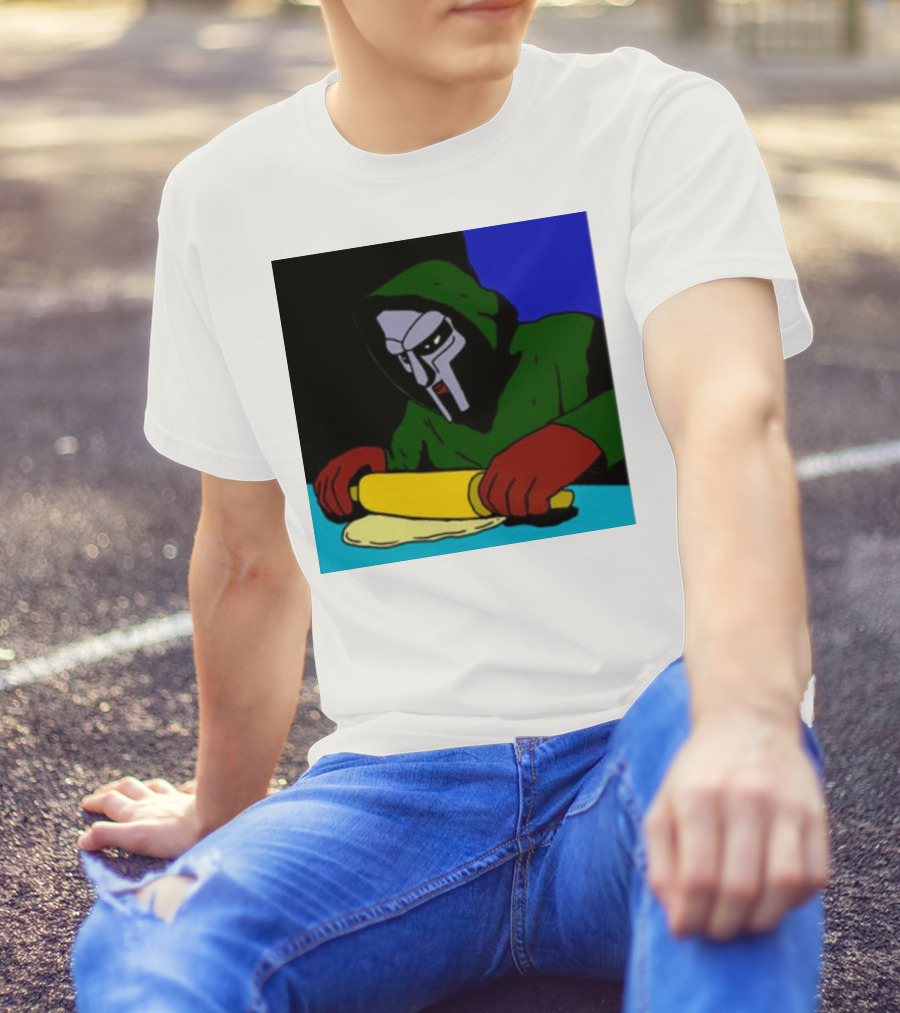 Mf Doom Bistro Rolling Dough Masked Chef Scene T-Shirt