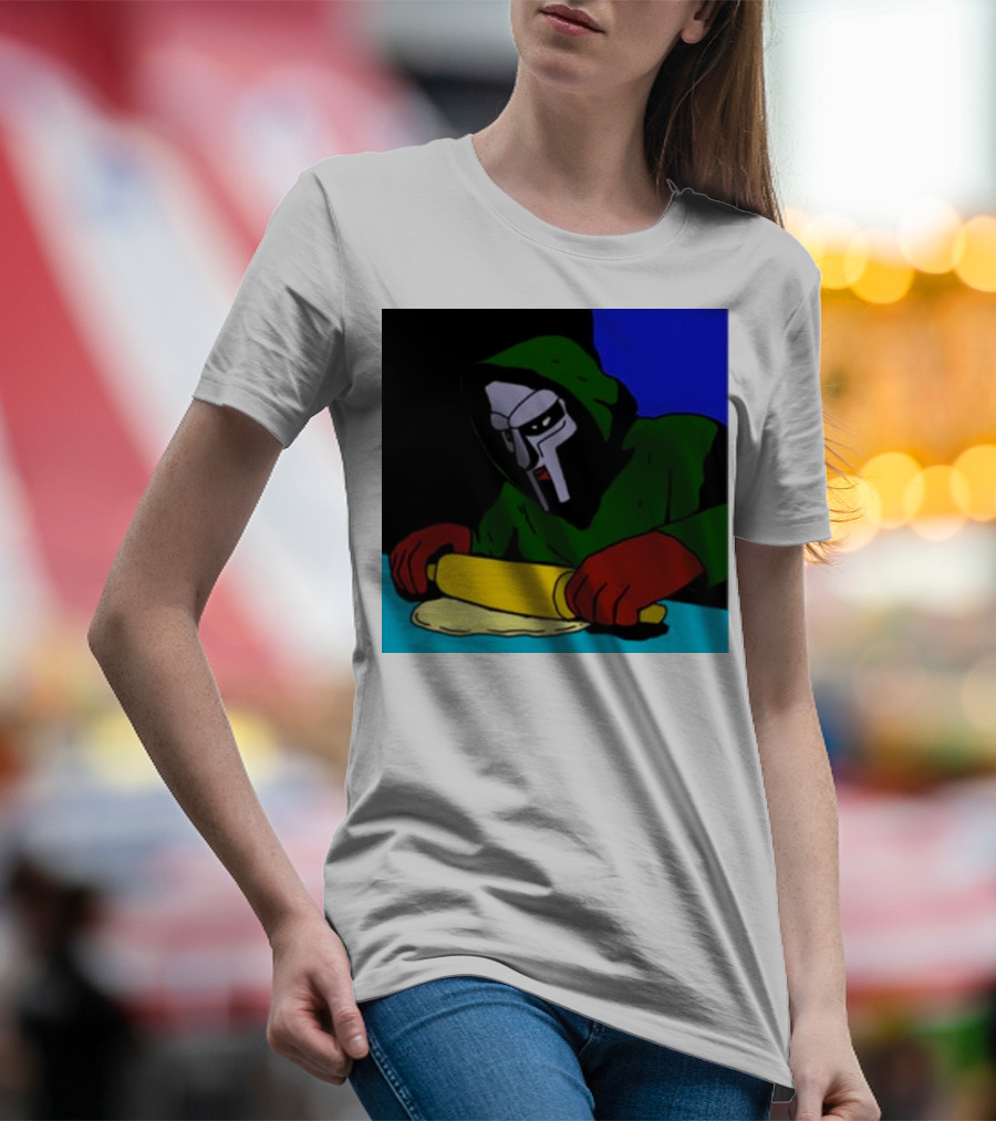 Mf Doom Bistro Rolling Dough Masked Chef Scene T-Shirt