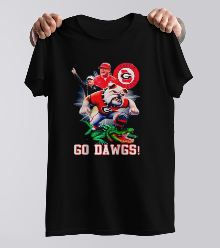 Georgia Bulldogs Go Dawgs Coaches Mascot Gator Rivalry T-Shirt
