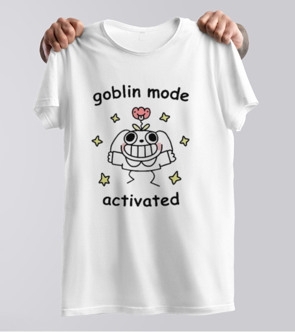 Goblin Mode Activated Cute Cartoon With Stars And Smiling Character T-Shirt