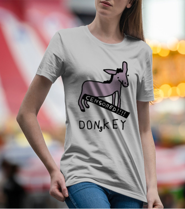 Censored Donkey Humor Play On Words T-Shirt