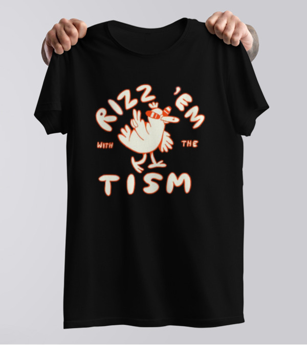 Rizz 'em With The 'Tism Chicken Wearing Sunglasses T-Shirt