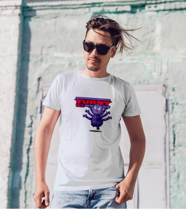 Turnt Tick Character Purple Cartoon T-Shirt