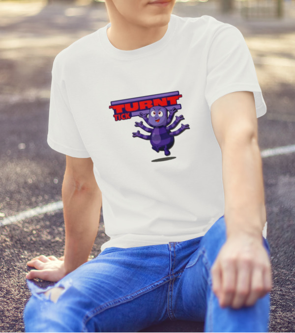 Turnt Tick Character Purple Cartoon T-Shirt