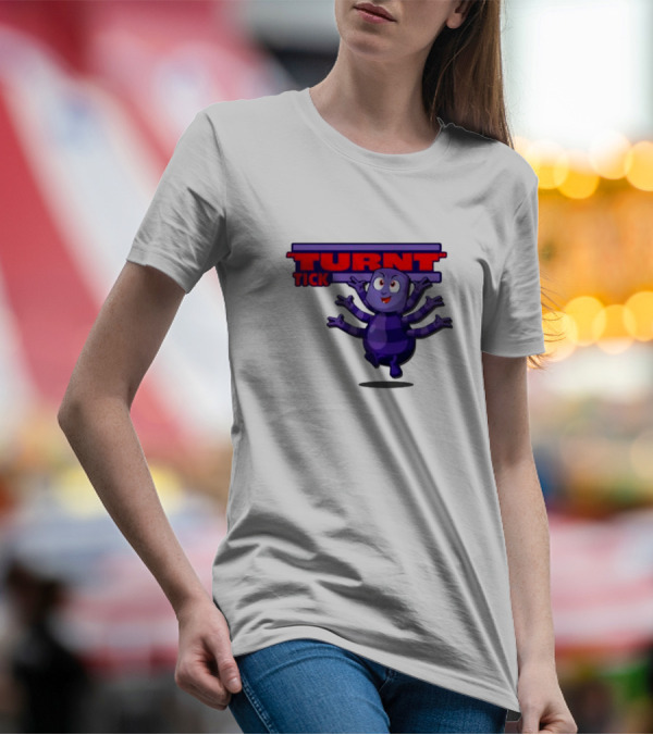 Turnt Tick Character Purple Cartoon T-Shirt