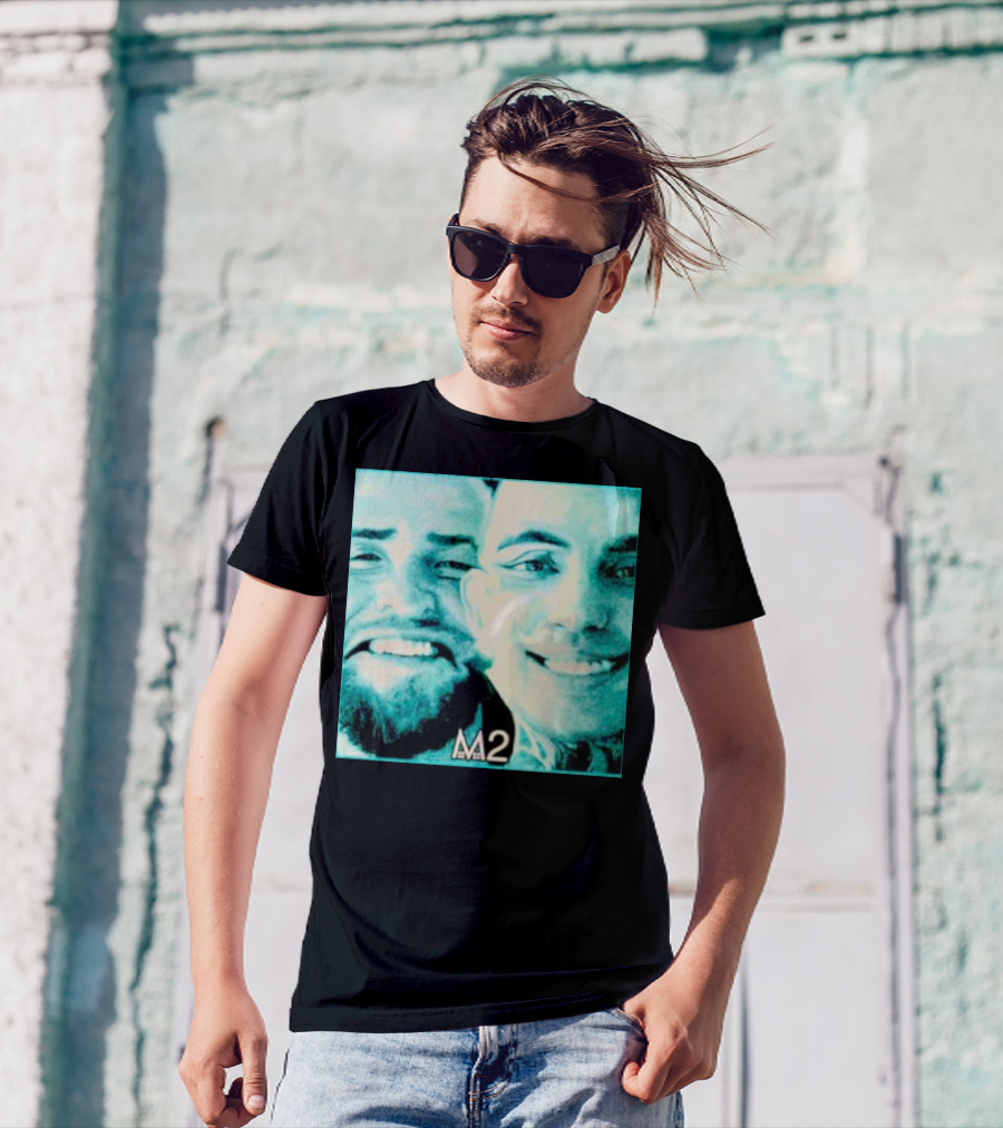 Mansionz M2 Album Cover Image With Smiling Duo T-Shirt