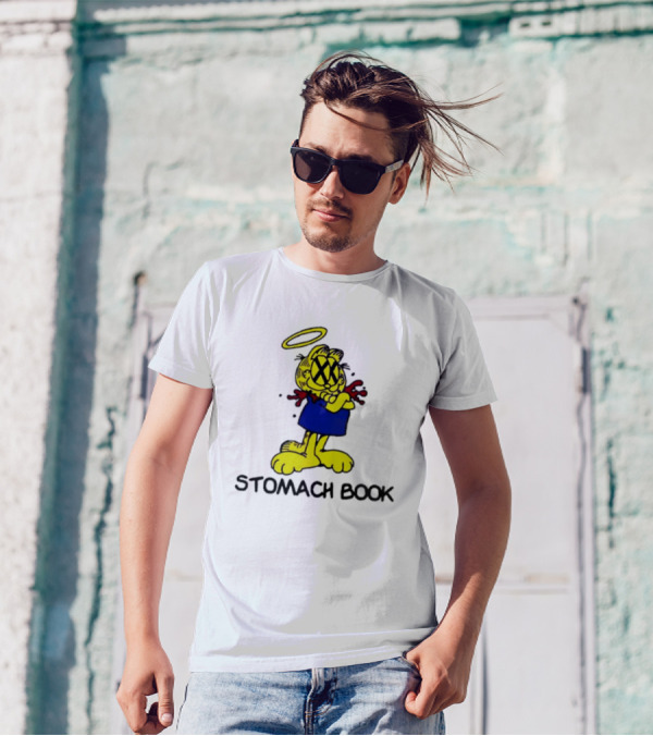 Garfield Stomach Book Halo Lasagna T-Shirt
