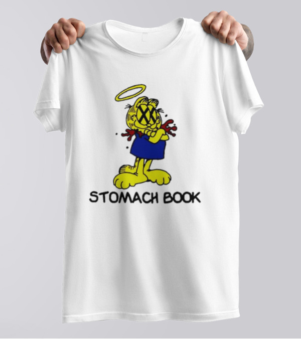 Garfield Stomach Book Halo Lasagna T-Shirt