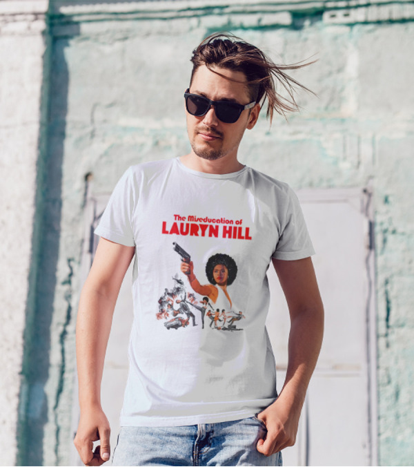 The Miseducation Of Lauryn Hill Vintage Blaxploitation-Inspired Art Gun Pose T-Shirt