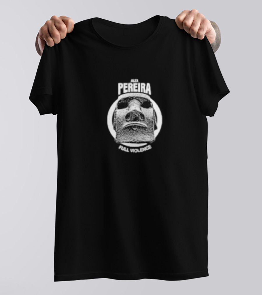 Alex Pereira Full Violence Easter Island Head T-Shirt