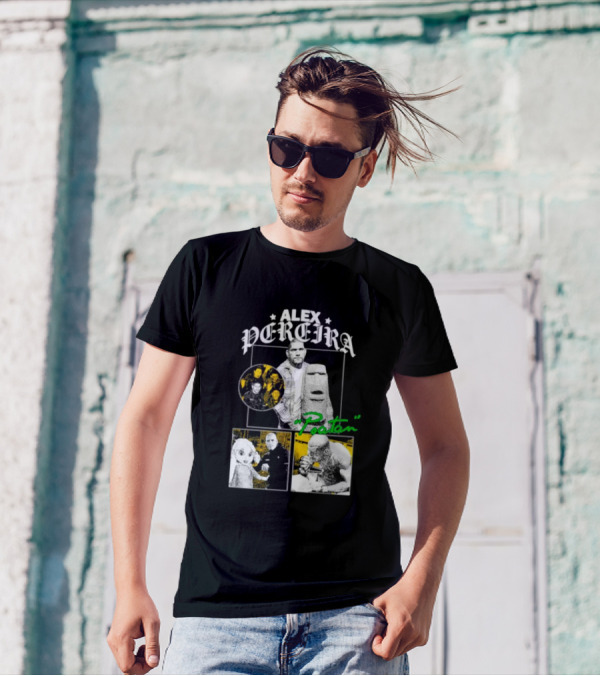 Alex Pereira Poatan Mixed Media Collage With Pop Culture And Meme Elements T-Shirt