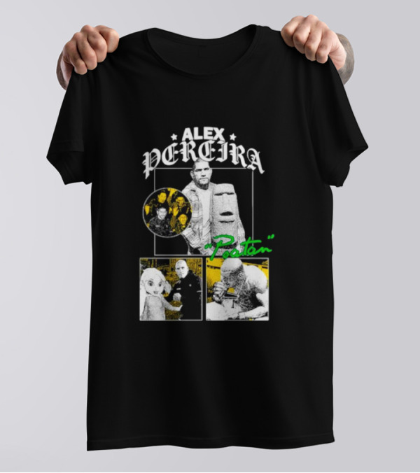 Alex Pereira Poatan Mixed Media Collage With Pop Culture And Meme Elements T-Shirt
