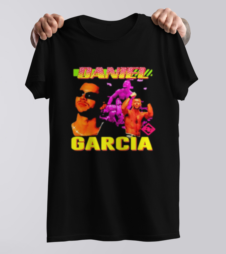 Daniel Garcia Neon Style Wrestling Action T-Shirt