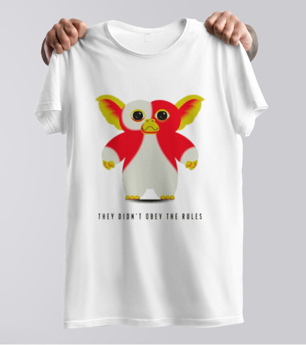 Gremlins They Didn't Obey The Rules Red And Yellow Creature T-Shirt