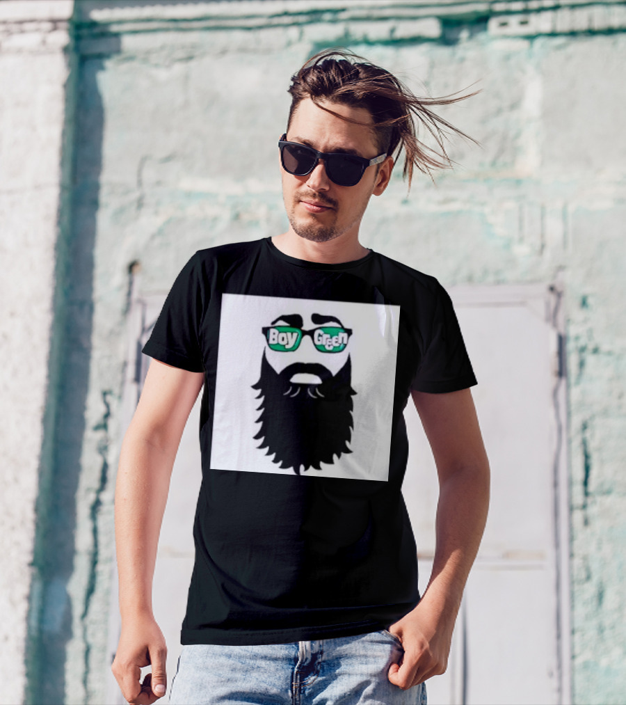 Boy Green Bearded Sunglasses T-Shirt