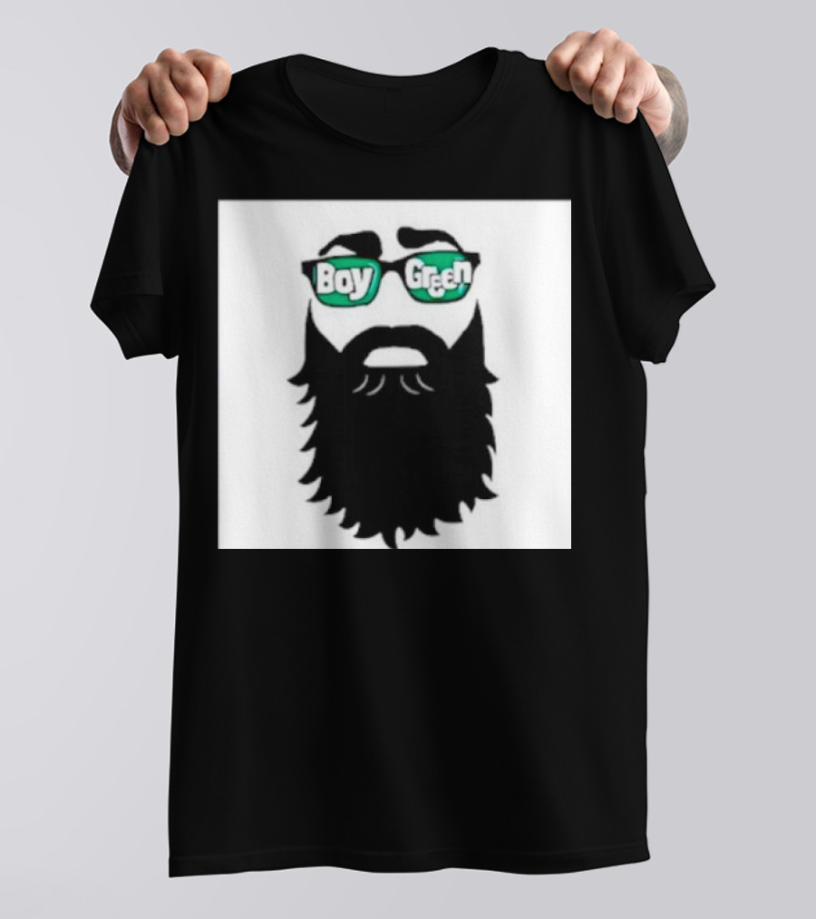 Boy Green Bearded Sunglasses T-Shirt