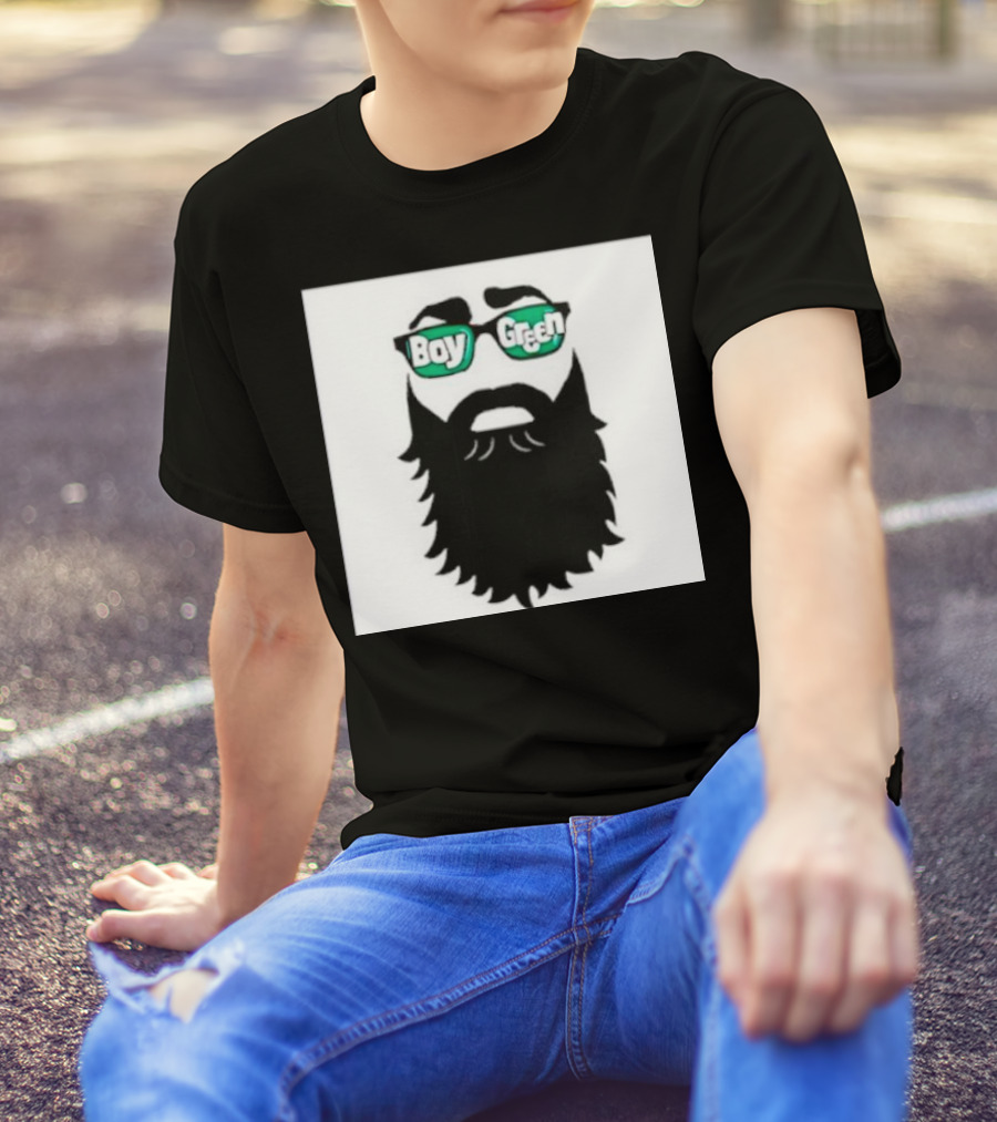 Boy Green Bearded Sunglasses T-Shirt