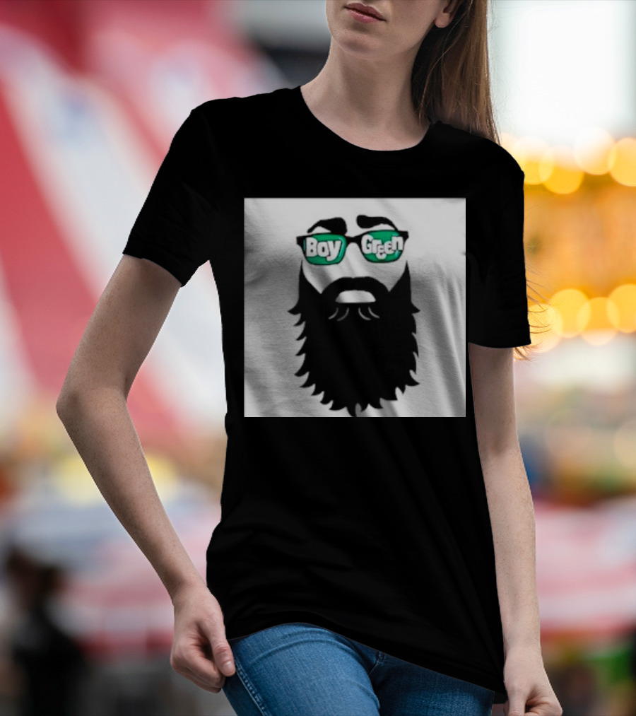 Boy Green Bearded Sunglasses T-Shirt