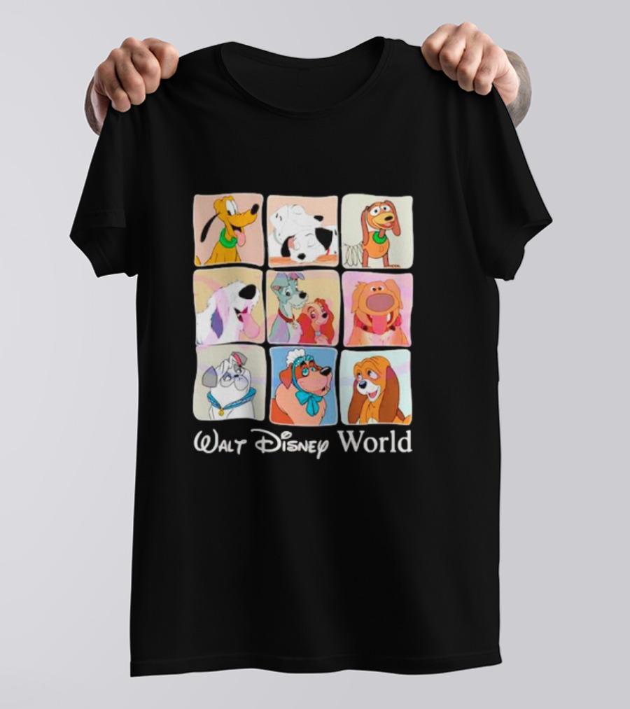 Walt Disney World Classic Cartoon Dogs Compilation T-Shirt