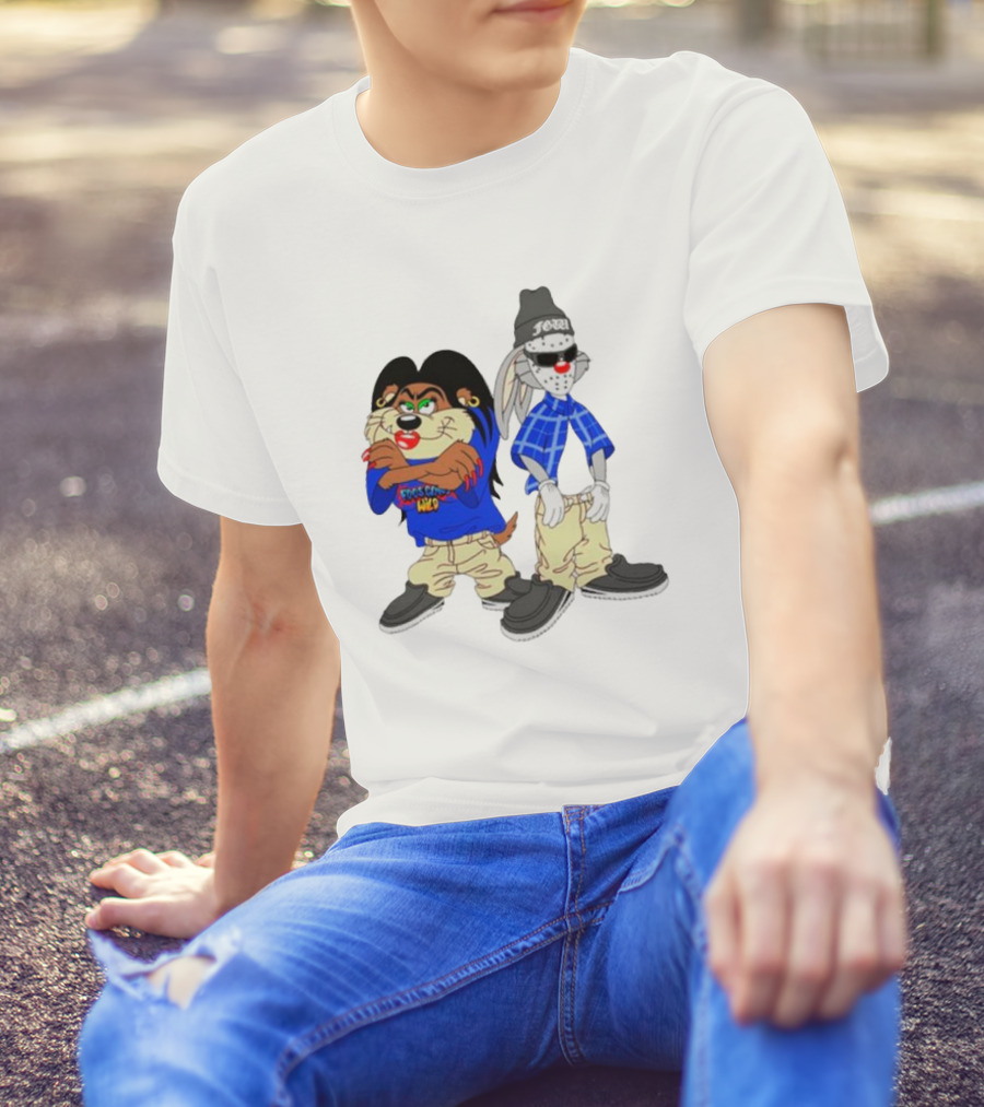 Foos Gone Wild Fooneytunez Cartoon Style Characters T-Shirt