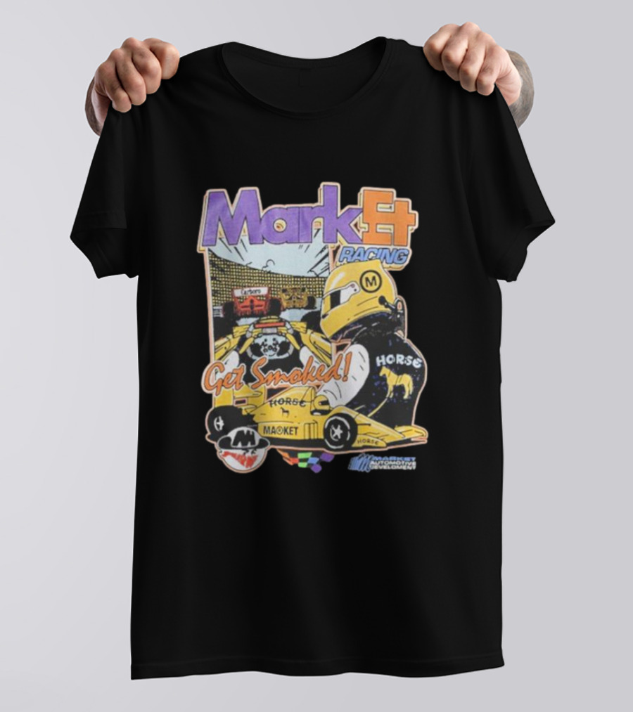 Mark4 Racing Get Smoked Horse Racing Movement T-Shirt