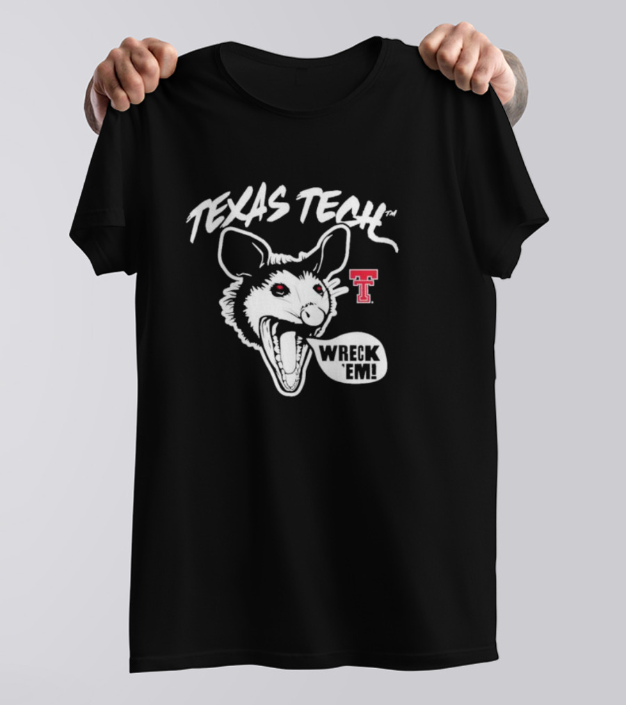 Texas Tech Wreck ’Em Possum Red Raider Spirit T-Shirt