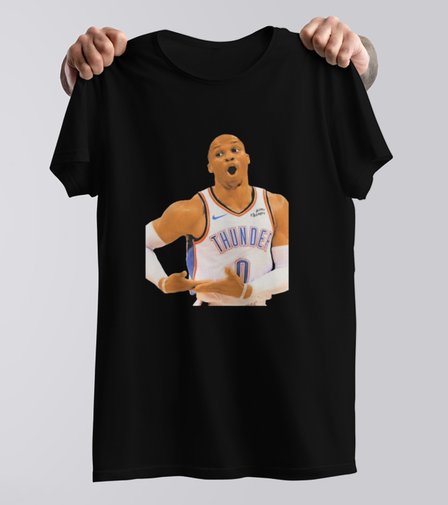 Thunder Rock The Baby Basketball Gesture Oklahoma City Thunder T-Shirt