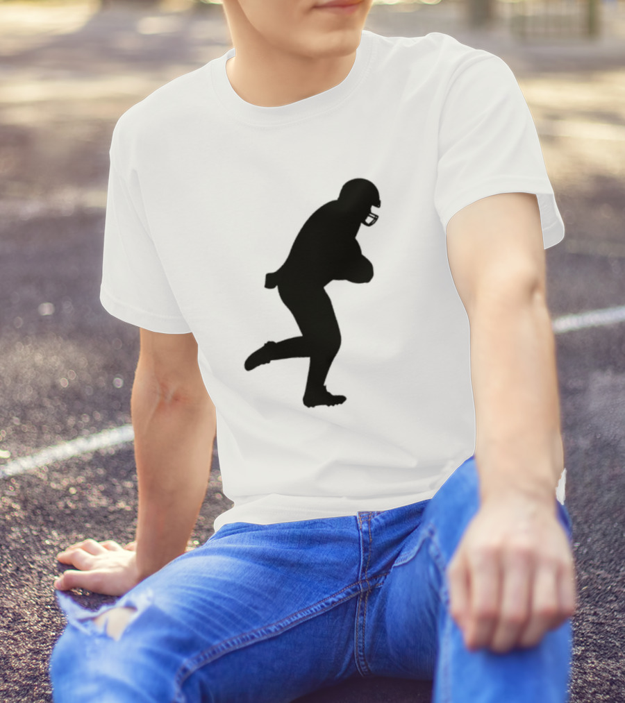 The Legend Of The Cincy Hat Scamper Silhouette Football Player T-Shirt