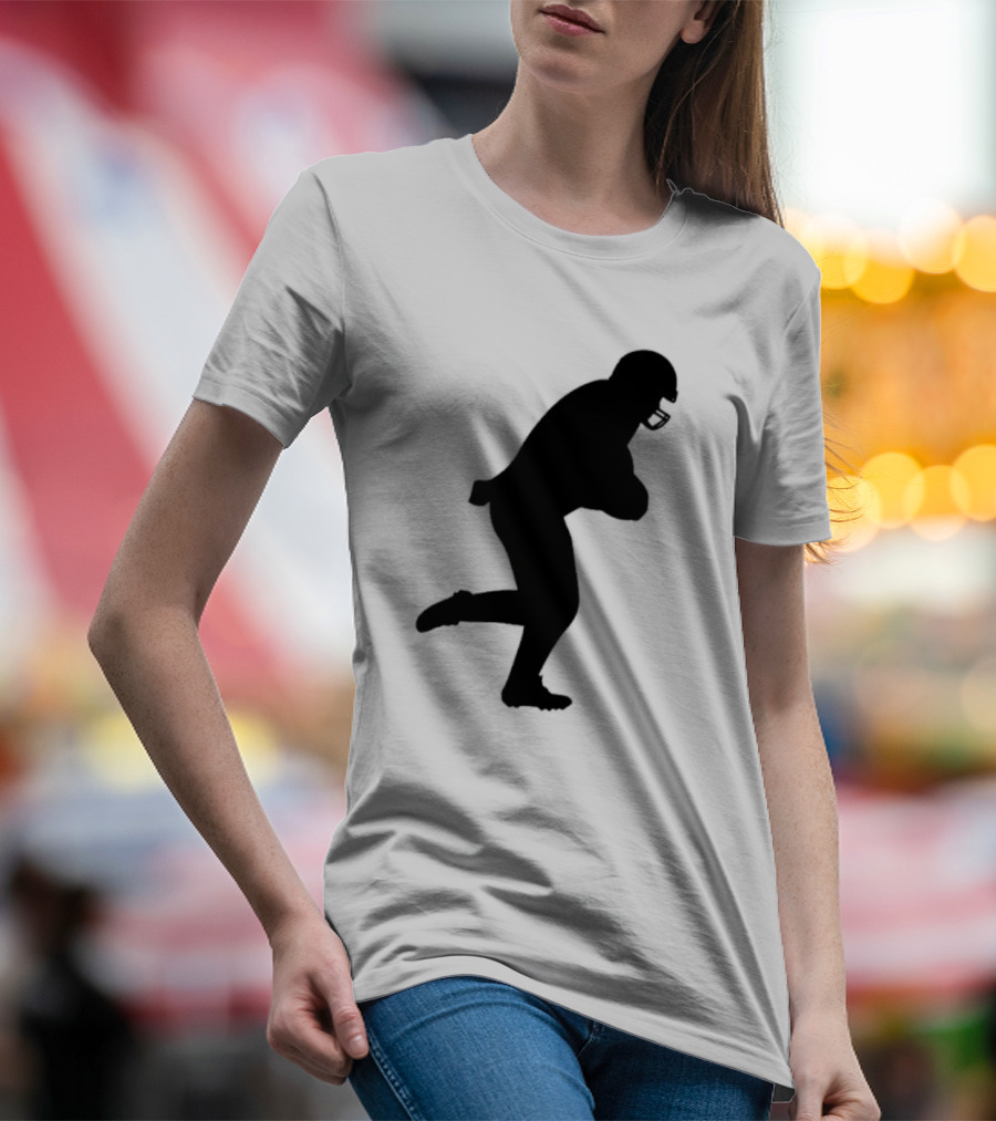 The Legend Of The Cincy Hat Scamper Silhouette Football Player T-Shirt
