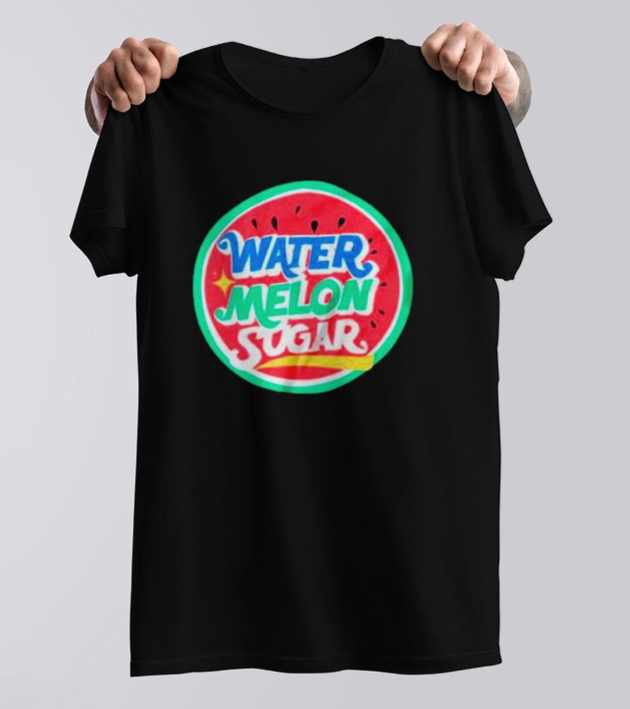 Water Melon Sugar Twinkling Watermelon Bright Fruit Circle T-Shirt
