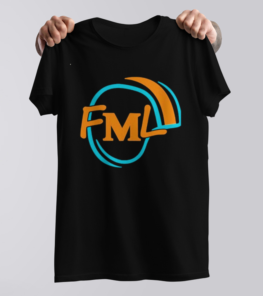 Miami Dolphins Fml Aqua Orange Football T-Shirt