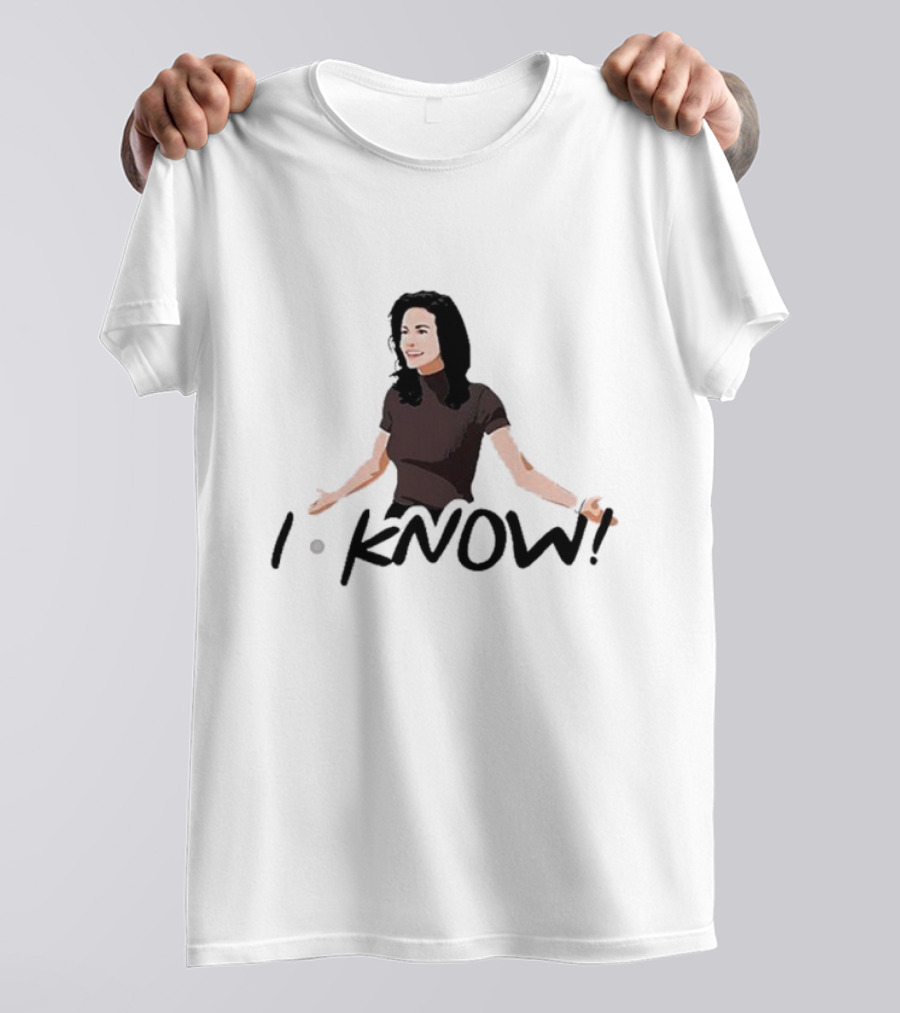 Monica Geller I Know Santa Friends I Know T-Shirt