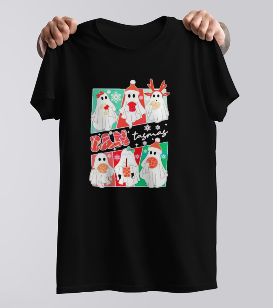 Pantasmas Ghost Christmas Santa Conchas Festive Fun T-Shirt