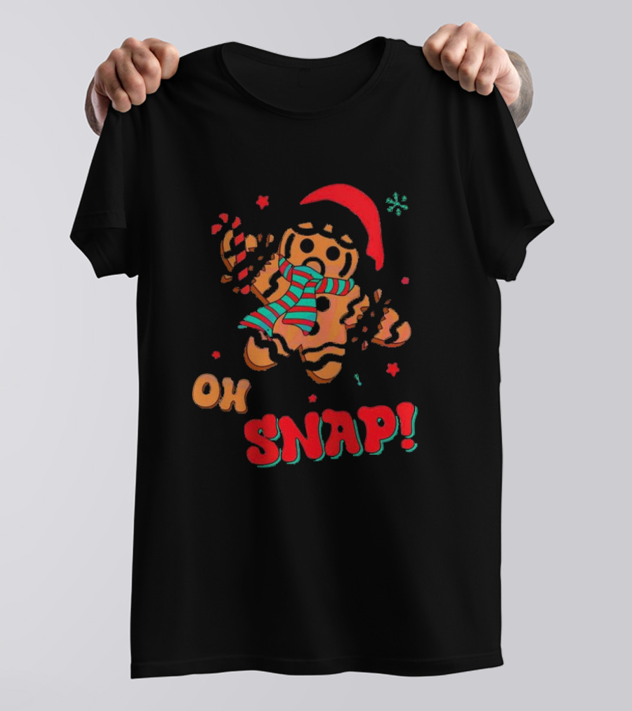 Oh Snap Gingerbread Christmas T-Shirt