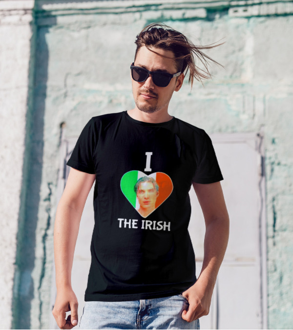 I Love The Irish Cillian Heart Flag T-Shirt