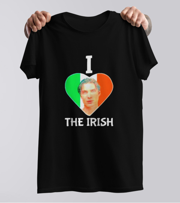 I Love The Irish Cillian Heart Flag T-Shirt