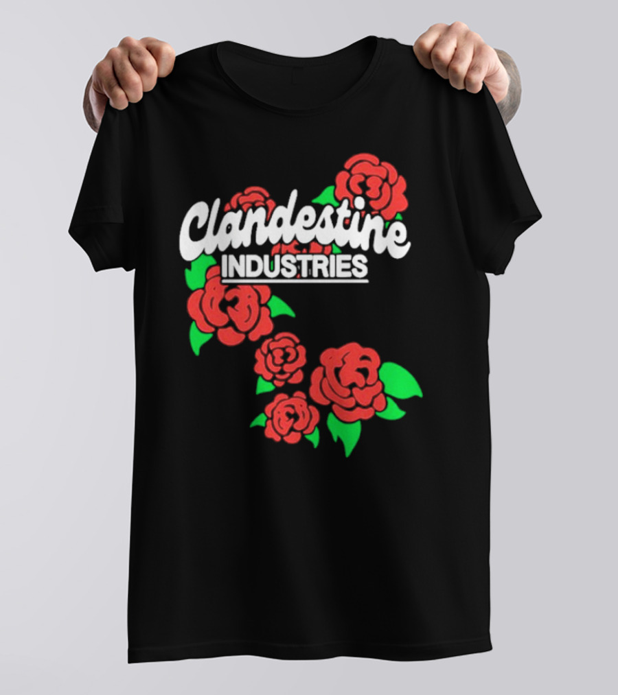 Clandestine Industries Red Roses T-Shirt