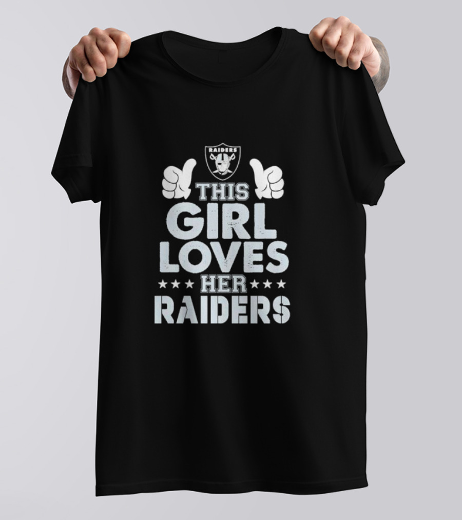This Girl Loves Her Las Vegas Raiders Raiders T-Shirt