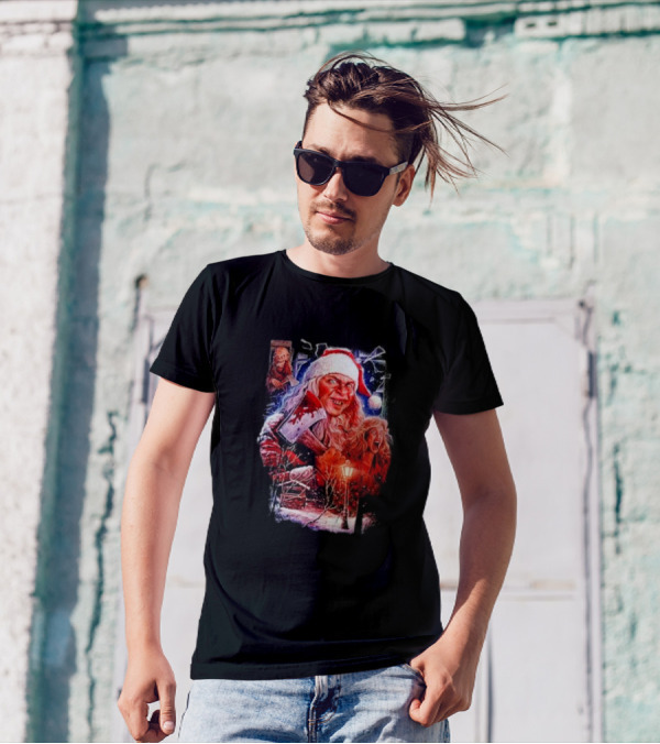 Silent Night Deadly Santa Horror Scene T-Shirt