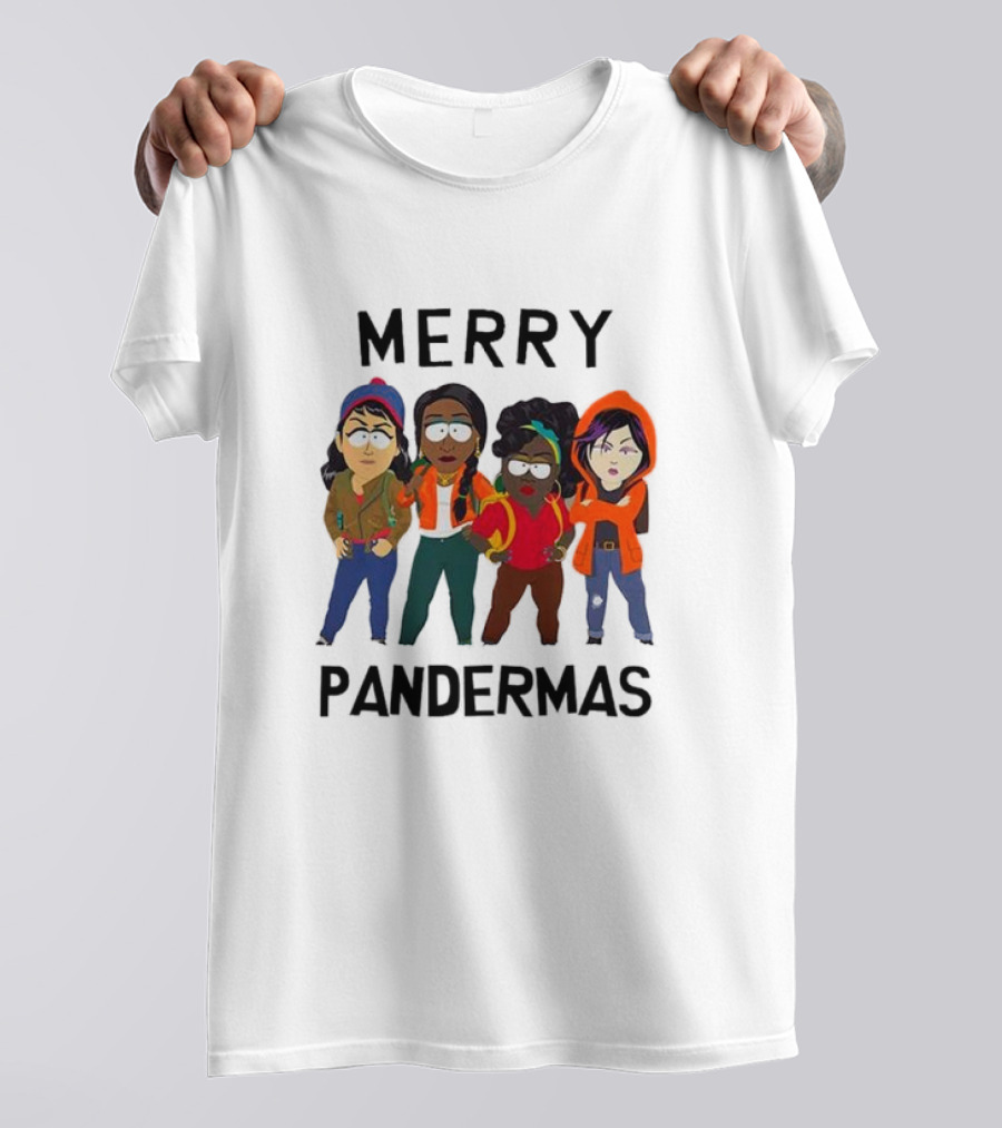Merry Pandermas South Park Parody Characters Holiday T-Shirt