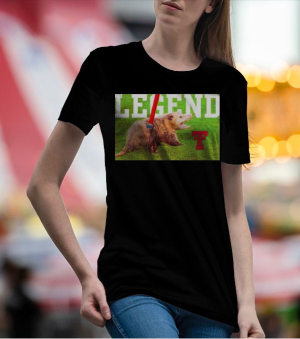 Opossum Legend Texas Tech Football T-Shirt