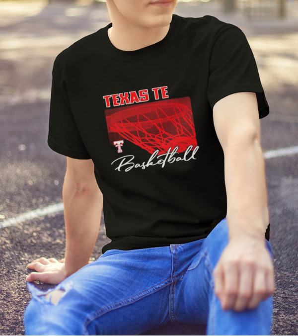 Texas Tech Basketball Red Net TT T-Shirt