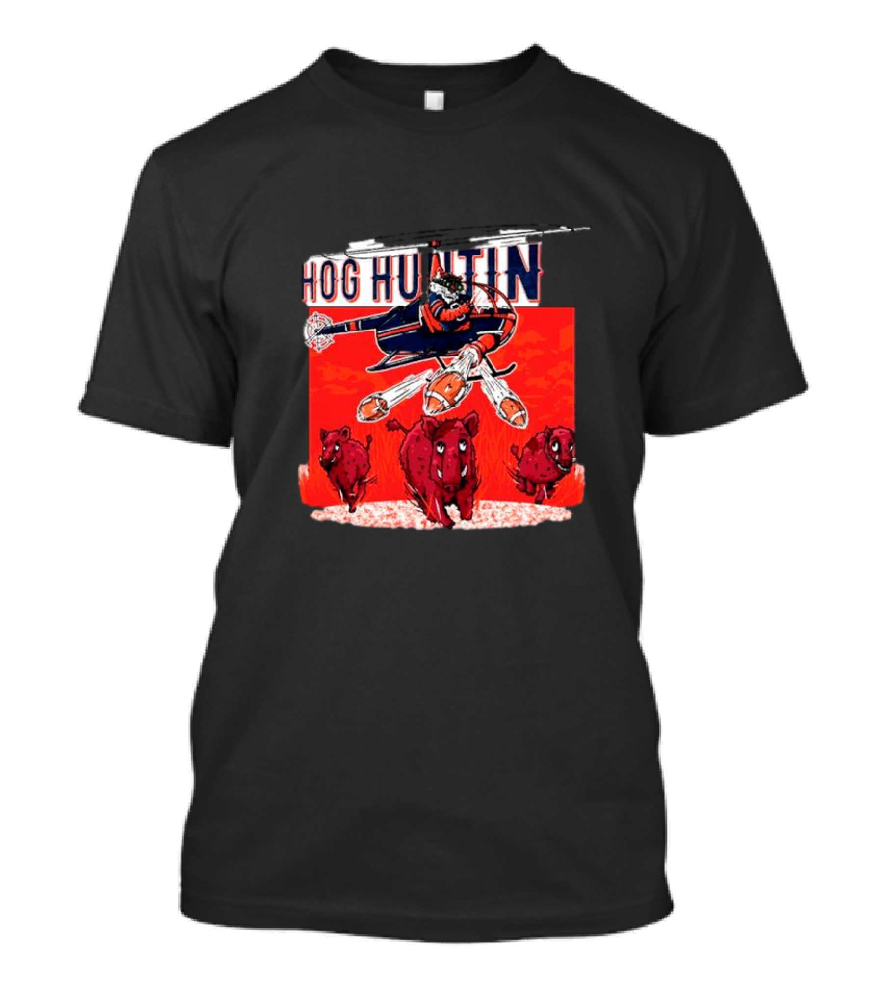 Auburn Tigers Hog Huntin Vs. Arkansas Razorbacks Football Showdown T-Shirt