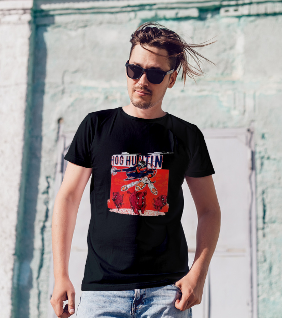 Auburn Tigers Hog Huntin Vs. Arkansas Razorbacks Football Showdown T-Shirt