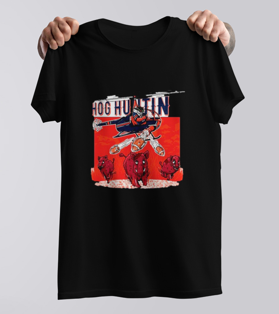Auburn Tigers Hog Huntin Vs. Arkansas Razorbacks Football Showdown T-Shirt