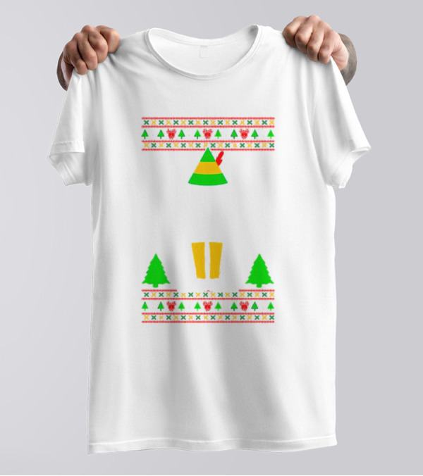 Cotton Headed Ninny Muggins Christmas Elf Hat Snowflakes Boots Trees T-Shirt