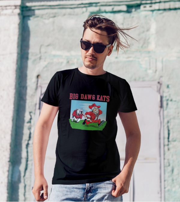 Georgia Bulldogs Big Dawg Eats Ole Miss Rebels T-Shirt